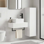 Set di mobili per il bagno 2 pz Bianco 33 x 34,5 x 100 cm 3406103