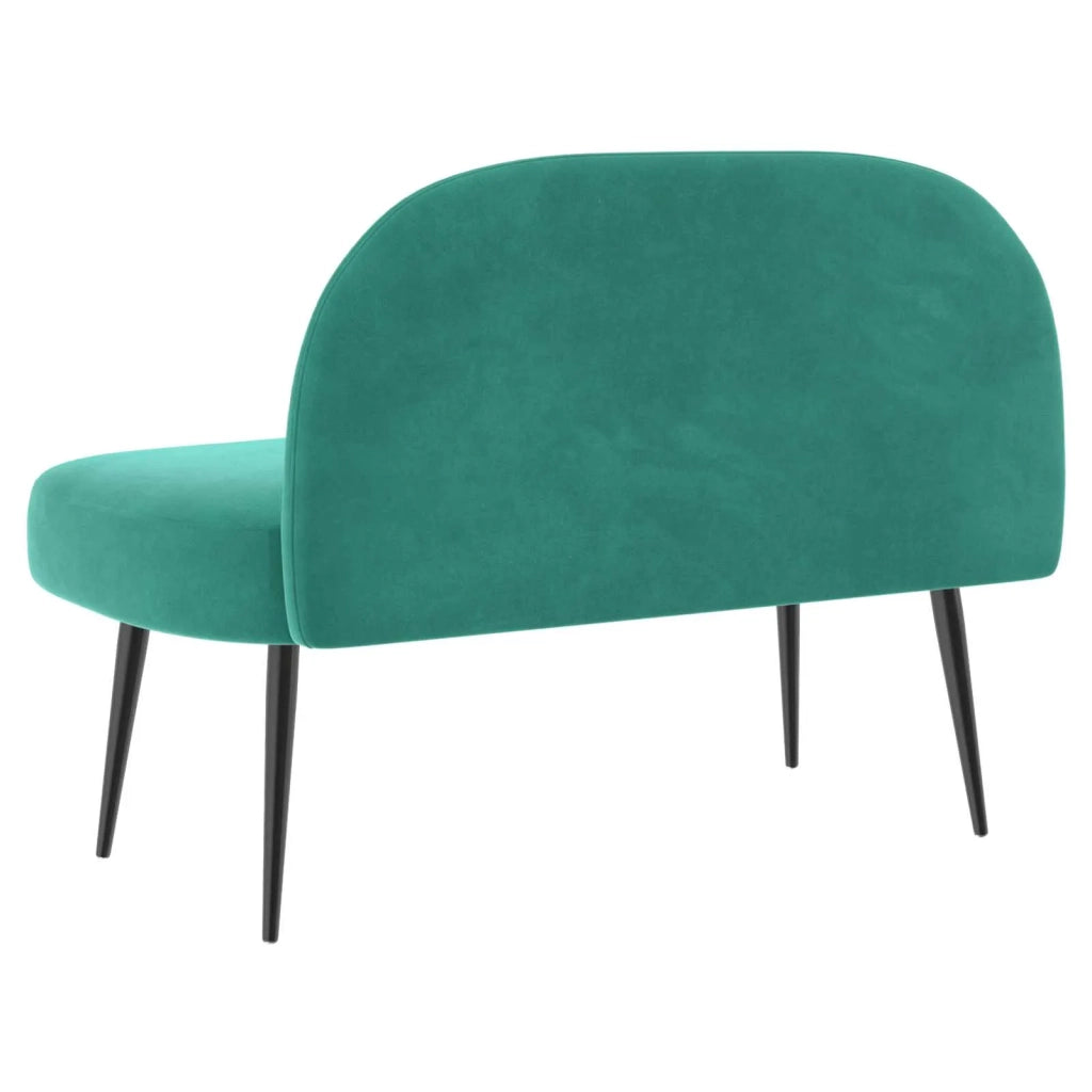 Panchina imbottita con schienale Turchese 110 x 60 x 76 cm 42040795