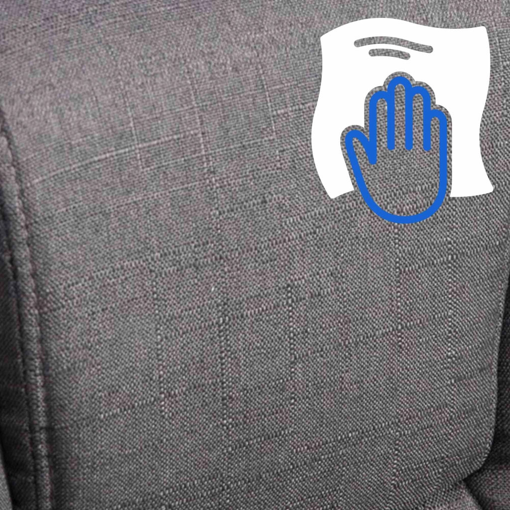 Poltrona ufficio XXL Xanthos in tessuto grigio scuro