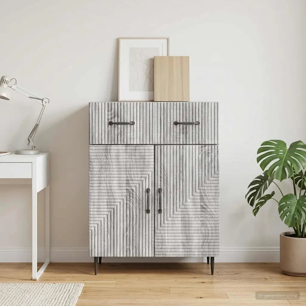 Credenza Grigio Sonoma 66 x 34,5 x 89,5 cm Legno ingegnerizzato 894871