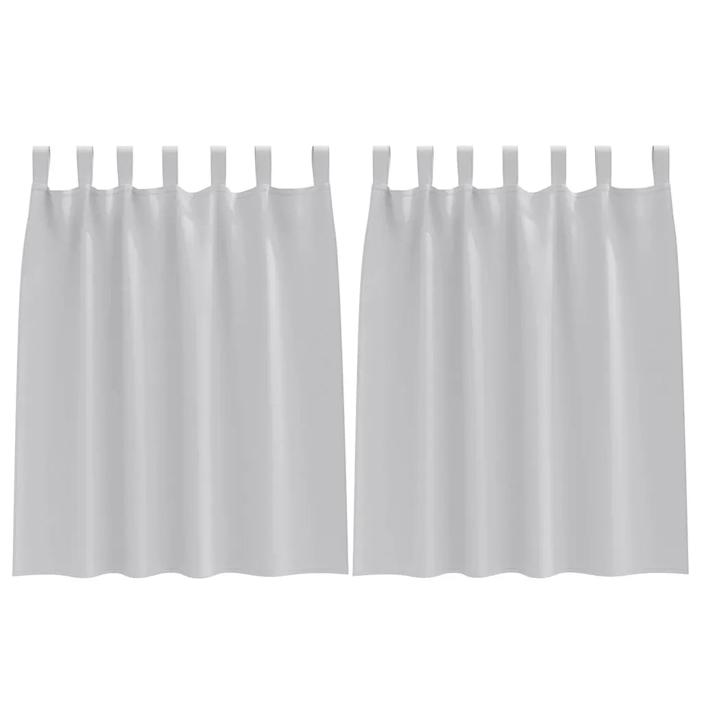 Tende Blackout con Anelli 2 pcs Grigio chiaro 140 x 140 cm 4107568