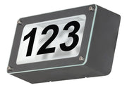Lampada numero civico LED 6W 4500K IP54 antracite Hannover