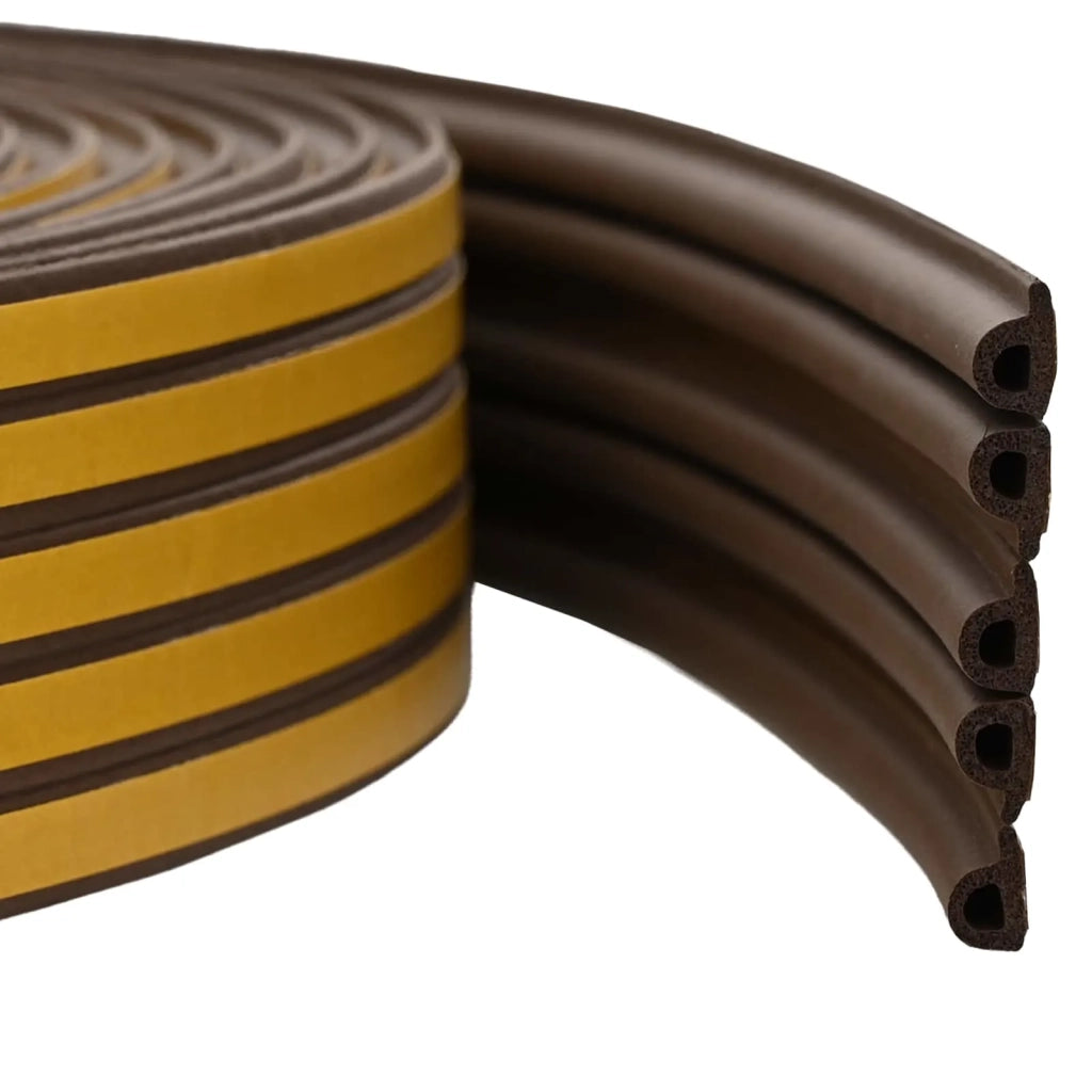 Nastro adesivo per finestre Marrone 9 x 6 mm 50 m Schiuma EPDM 42038164