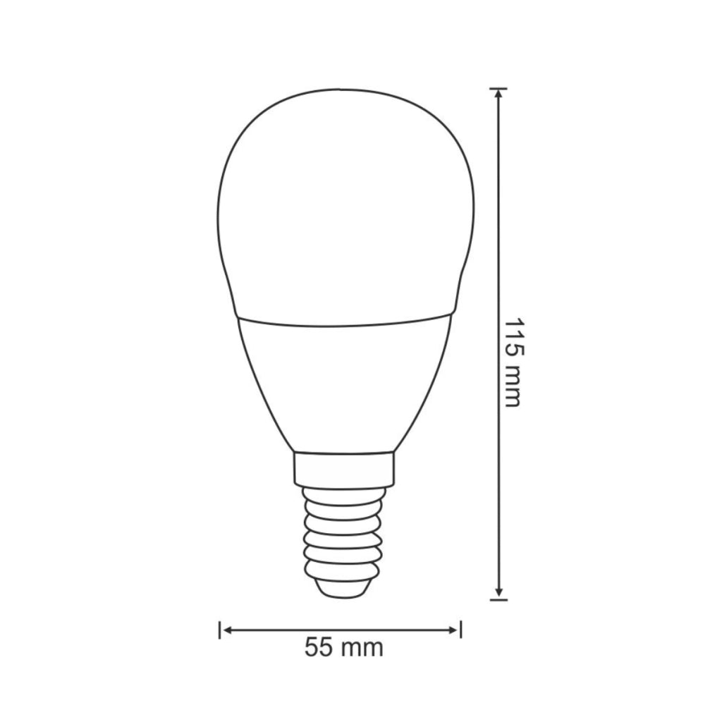 Lampadina Smart LED E14 G55 4,5W 350lm 3000K RGB Polux
