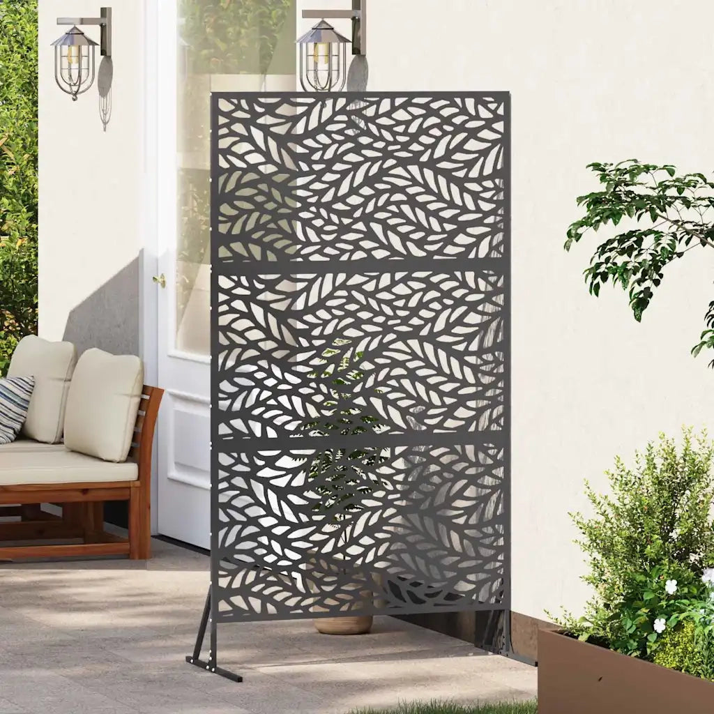 Schermo per Privacy Nero 100 x 50 x 180 cm Acciaio CFW6670731