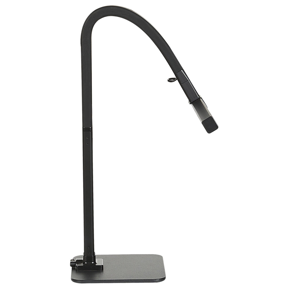 Lampada da tavolo a LED nera 48 cm materiale sintetico luce sensore 3 colori stile moderno industriale