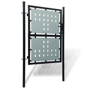 Cancello per Recinzione a una Porta Nero 100x150 cm 141687