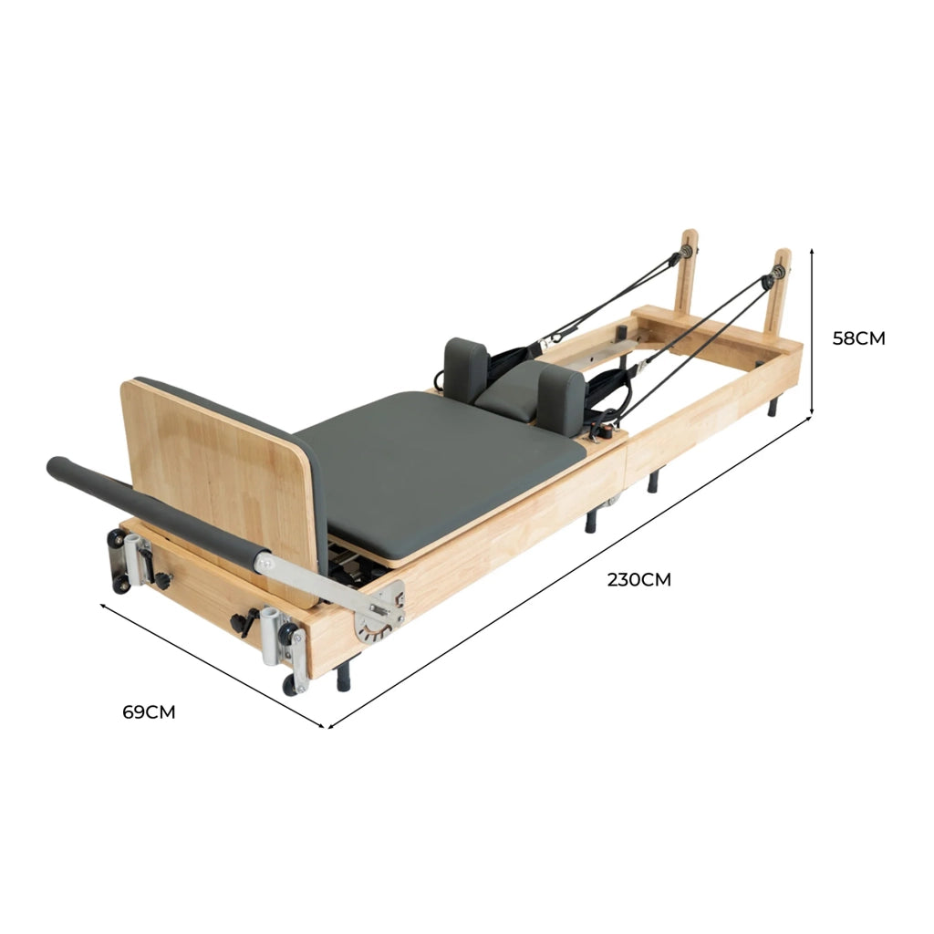 Macchina Pilates Rovere Pieghevole Multifunzionale Letto Palestra Casa