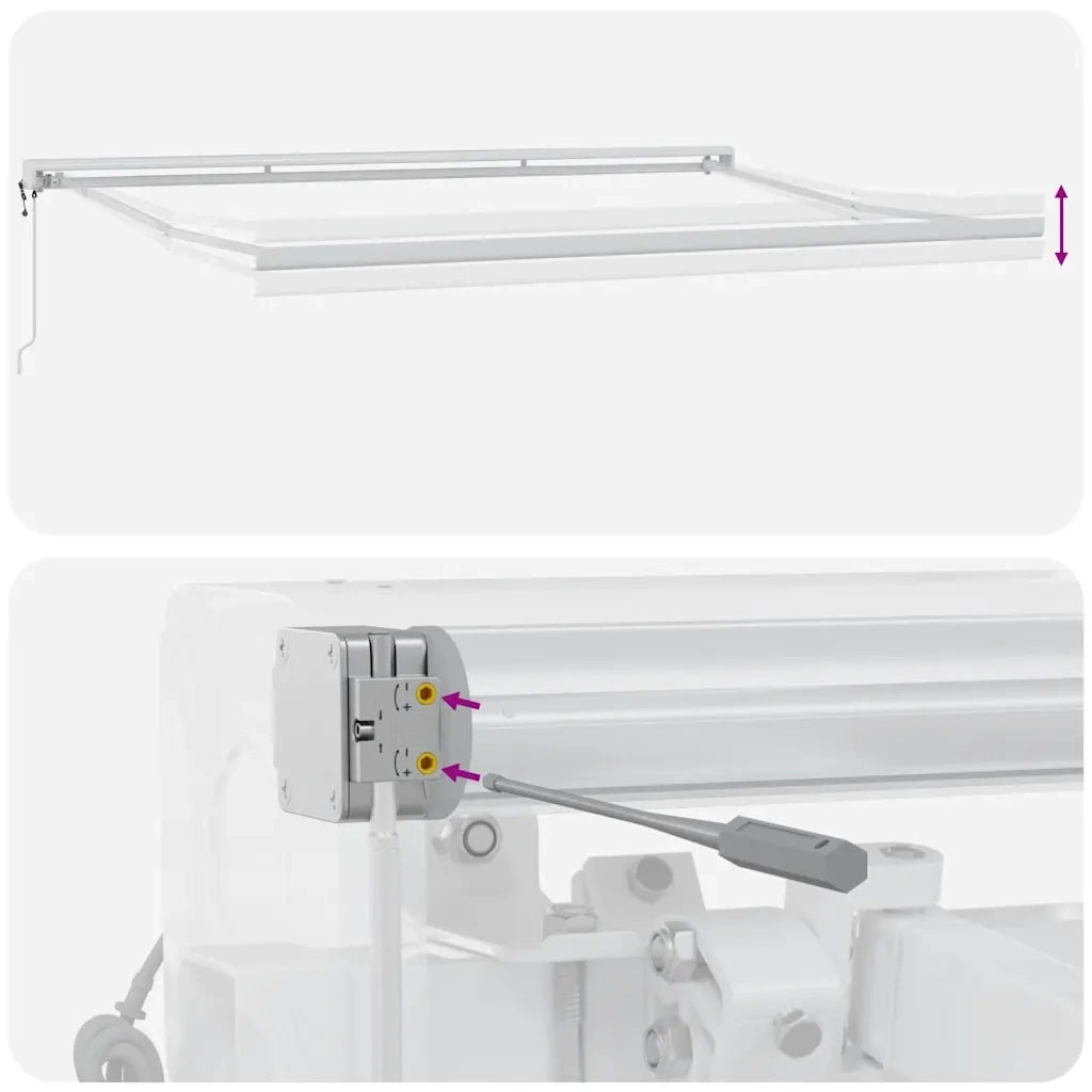 Tenda da Sole Retrattile Automatica Bordò 400x300 cm 3215325