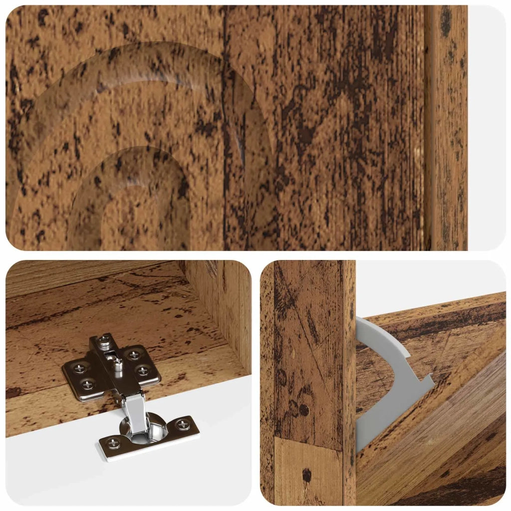 Mobile per scarpe ALKMAAR 78 x 24 x 103 cm Legno ingegnerizzato 896223
