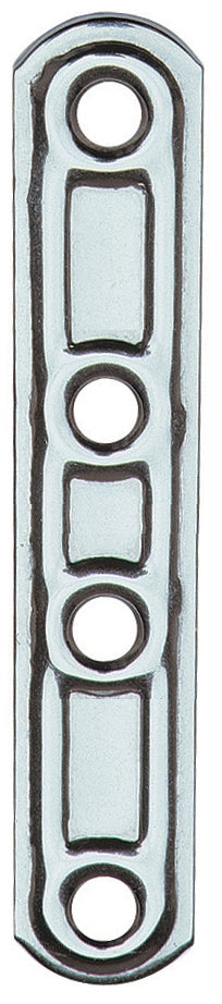 PIASTRA 163/IN DIRITTA INOX 4 FORI 100 MM- ALDEGHI LUIGI SPA- 20,0 pz