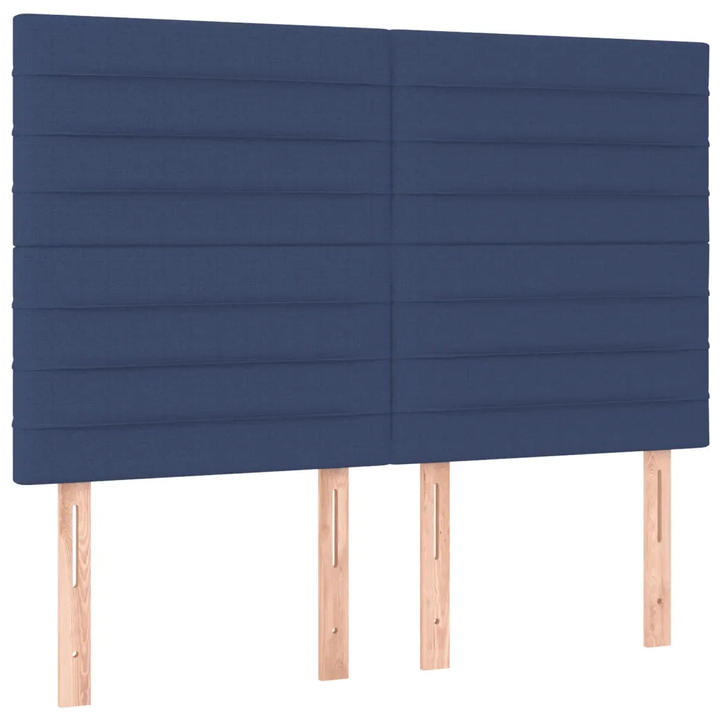 Giroletto senza Materasso-Struttura Letto Blu 140x190 cm in Tessuto 149675