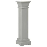 Portavasi classico a colonna quadrata 17 x 17 x 66 cm grigio MDF 02_0045032