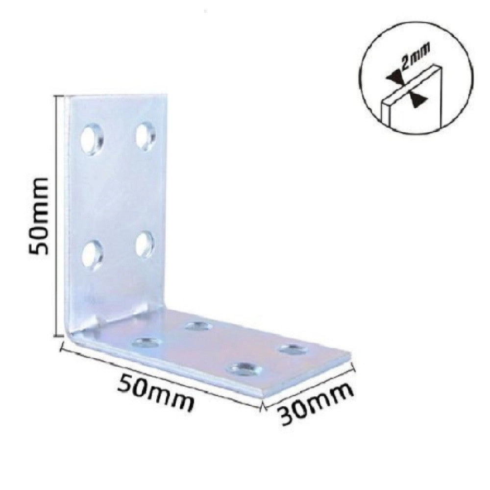Trade Shop - Set 4pz Lastrine Lastrina Ad Angolo Angolare 50x50x30x2 Mm Con Viti Mobili 57121 -