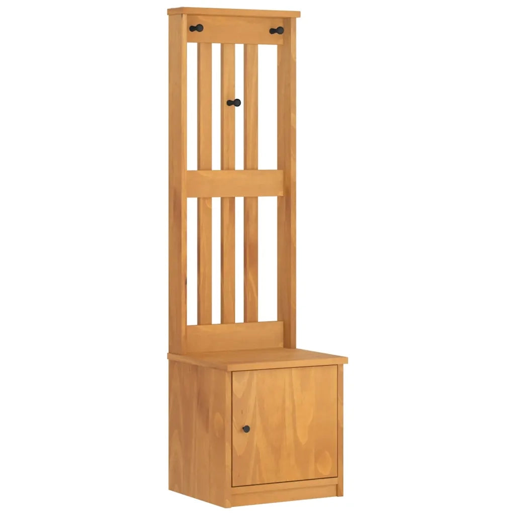 Albero da Ingresso SANDNES 45x40x159,5 cm in Legno di Pino 4010484