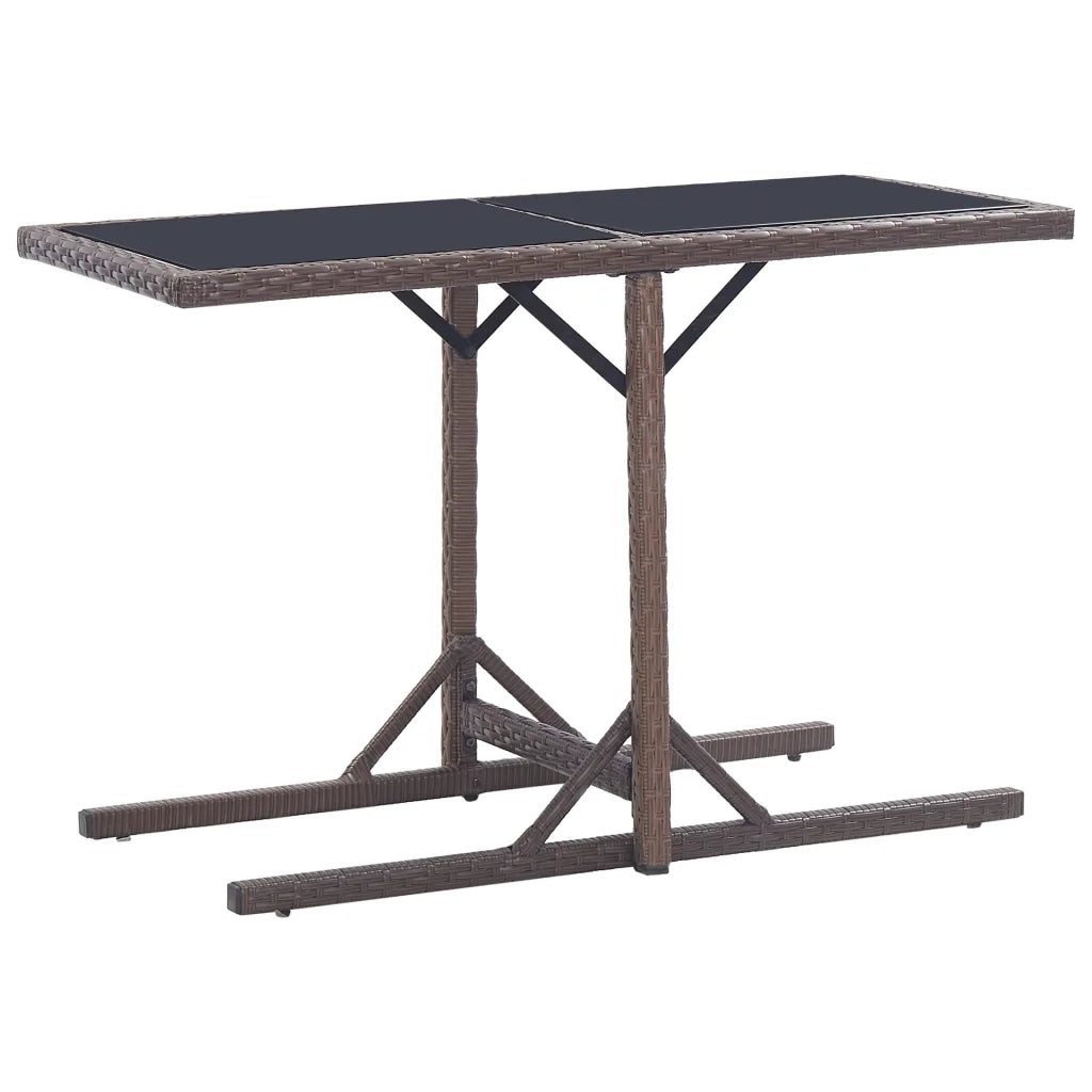 Set Mobili da Pranzo per Giardino 3 pz | Set Salotto da Giardino Marrone
