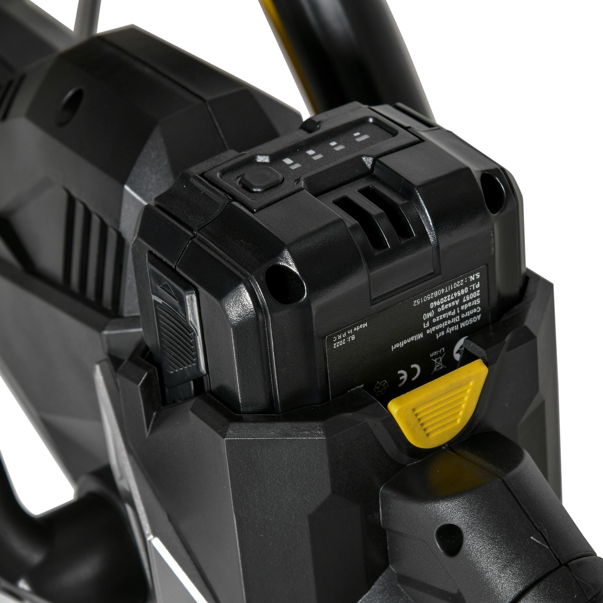 Tagliasiepi a Batteria Lama 52 cm Nero e Giallo