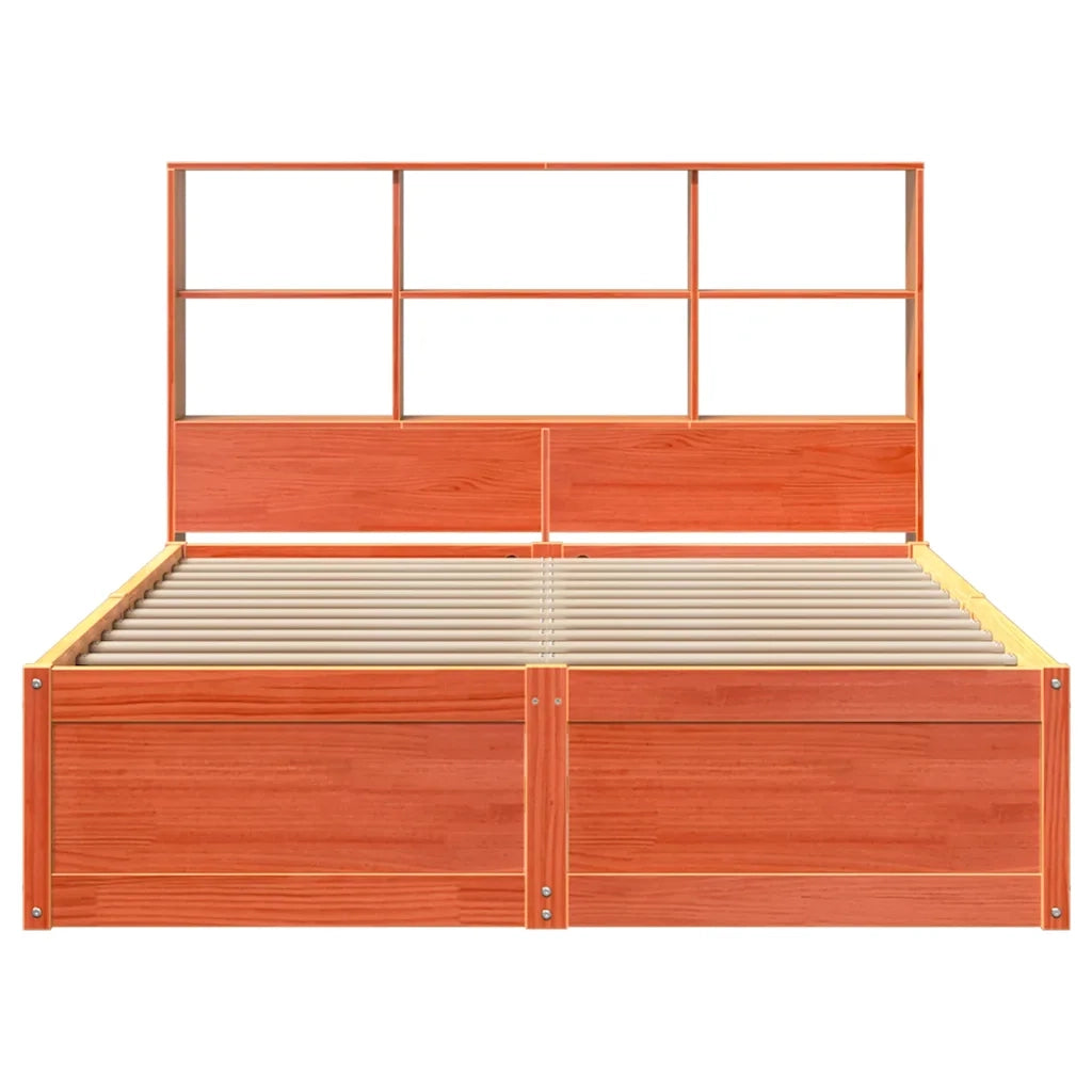 Giroletto senza Materasso Marrone Cera 160x200 cm Legno di Pino 3323451