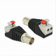 Trade Shop - Set 2pz Connettore Adattatore Bnc Femmina 220v Telecamera Videosorveglianza C-045 -
