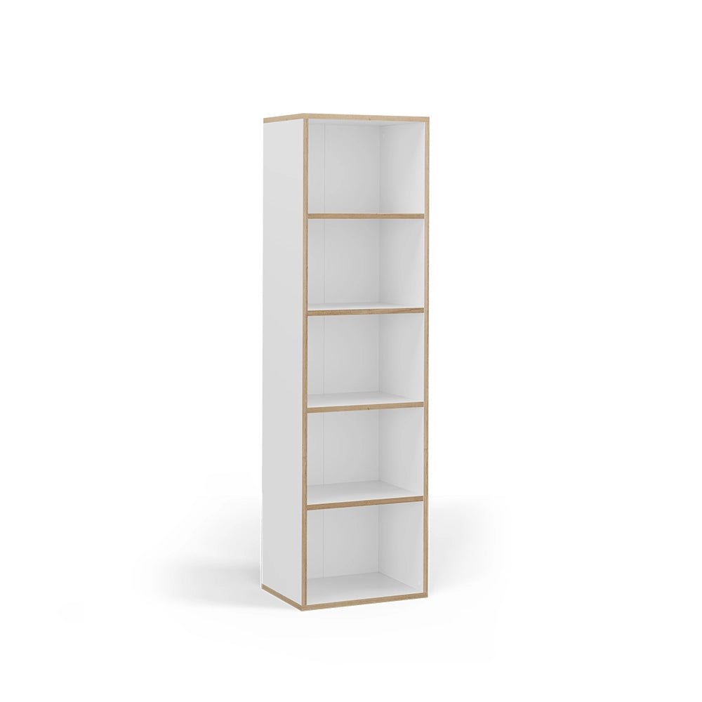 Vicco Libreria Bianco 40 x 140 cm con 5 scomparti