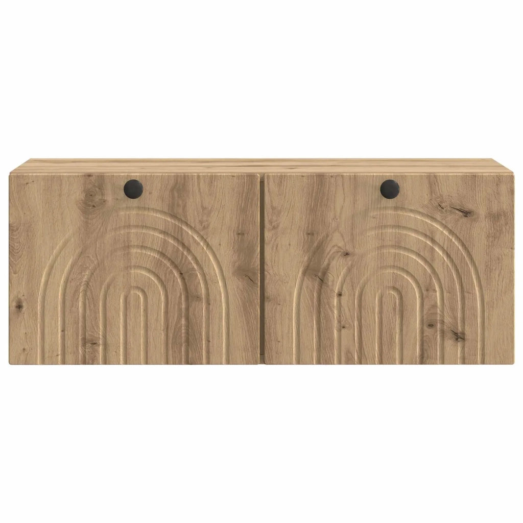 Mobile Porta TV da Muro Rovere Artigianale 78,5 x 31 x 30 cm