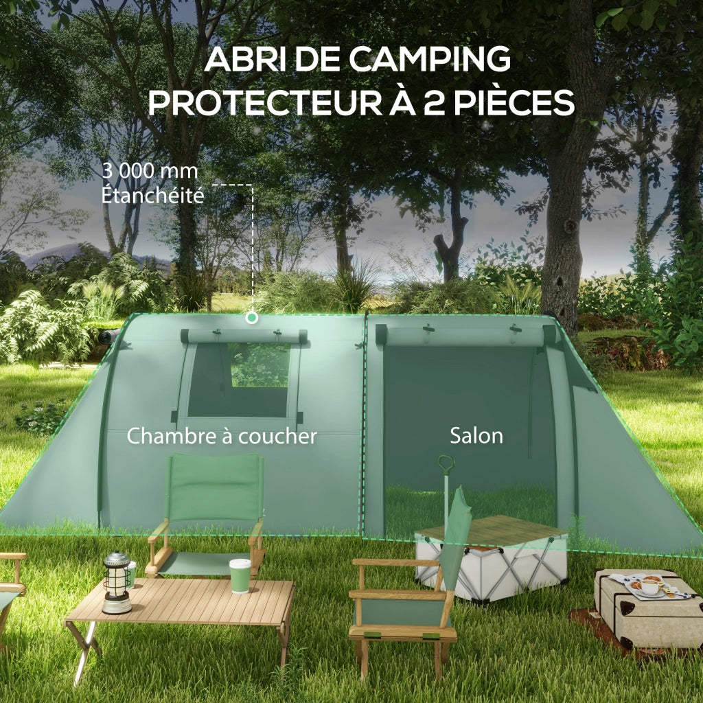 Tenda da campeggio 3-4 persone ¨C zephmum ¨C con soggiorno e camera da letto