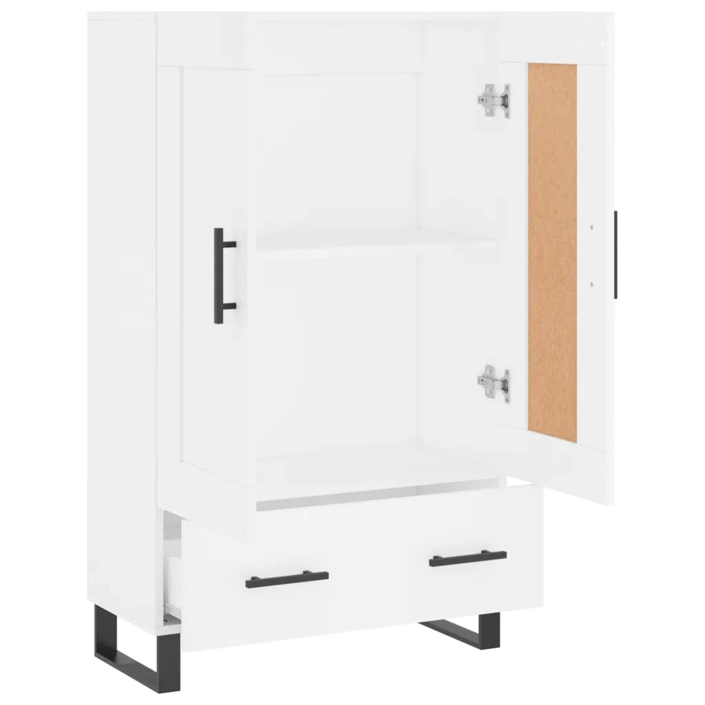 Credenza | Madia | Buffet da pranzo | Armadio da pranzo Bianca 69,5x31x115 cm in Legno Multistrato