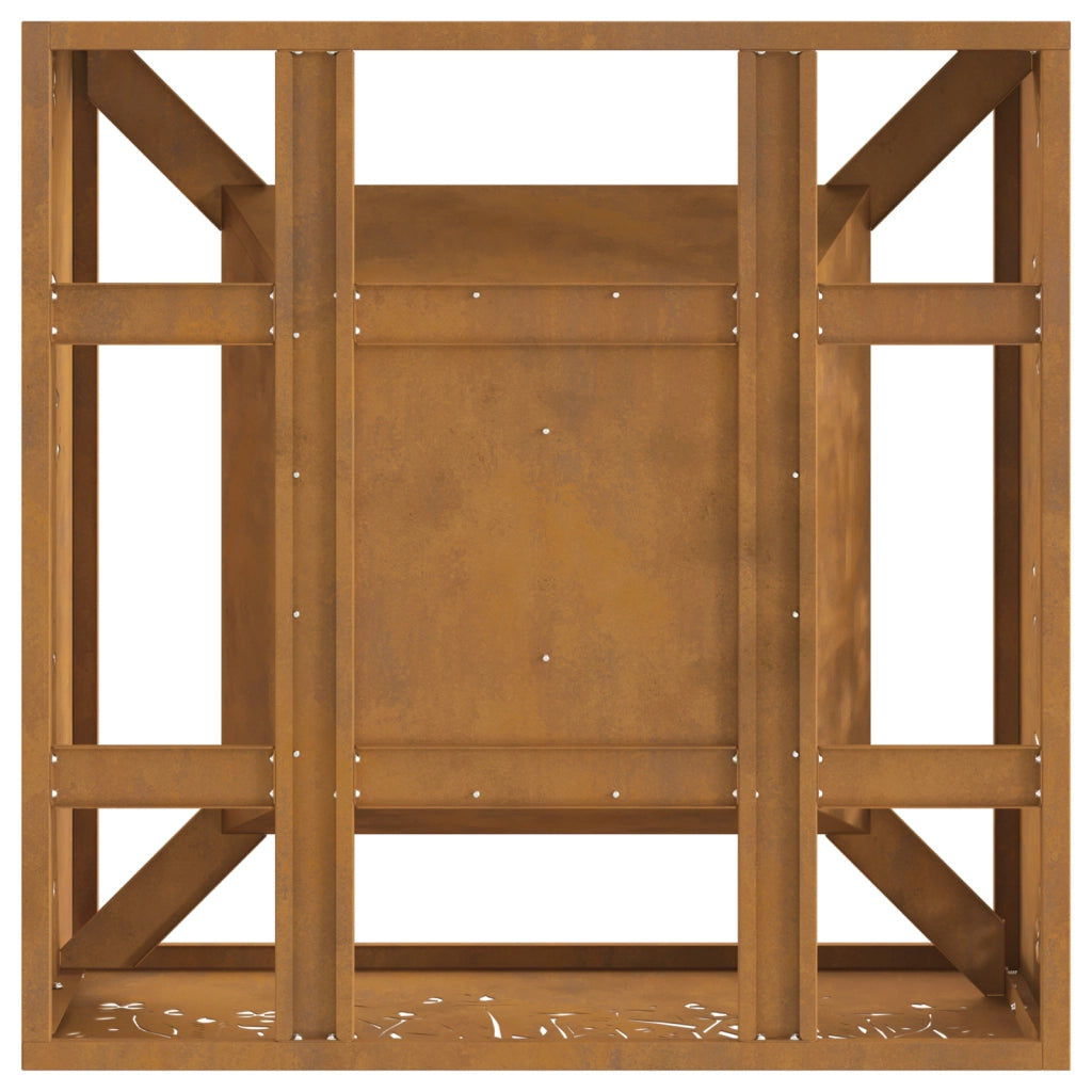 Braciere Quadrato 60x60x30 cm Acciaio Inossidabile