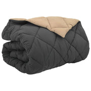 Piumone | Duvet Invernale Antracite e Talpa 220 x 260 cm Microfibra