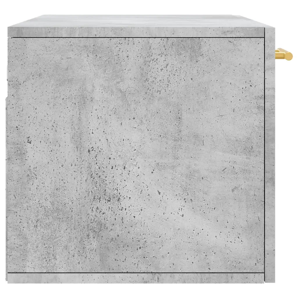 Armadietto a Muro | Mobile a Parete Grigio Cemento 80x36,5x35 cm Legno Multistrato