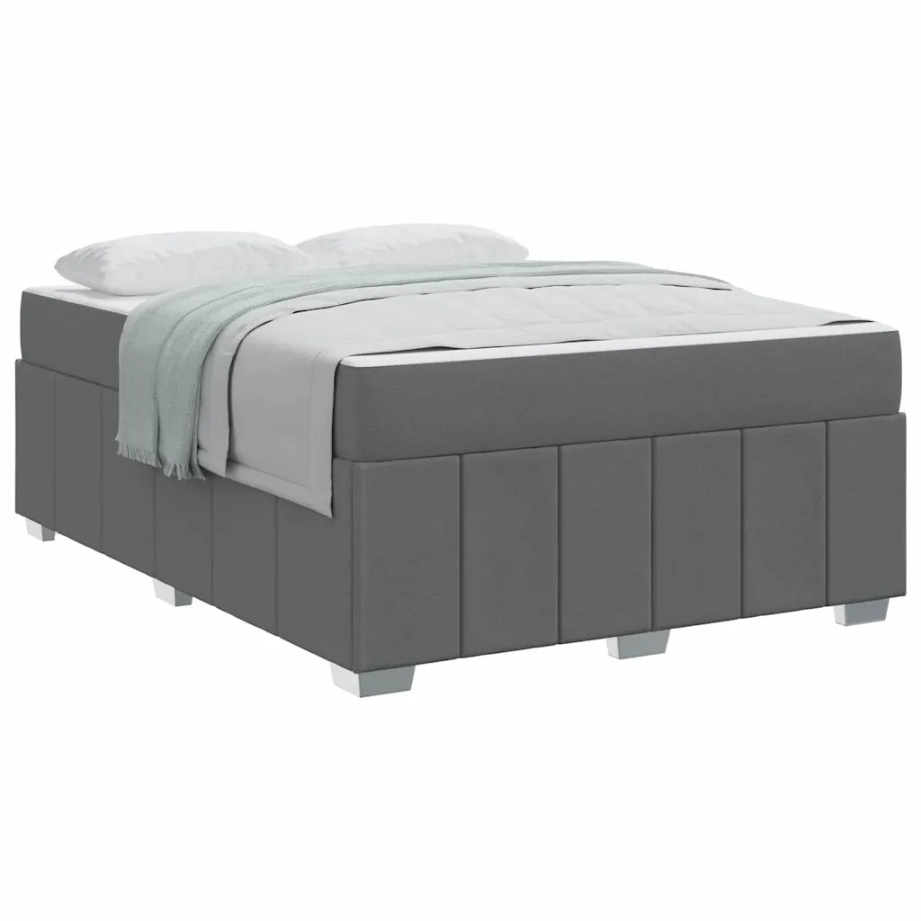 vidaXL Struttura del letto Grigio scuro 140 x 200 cm Tessuto