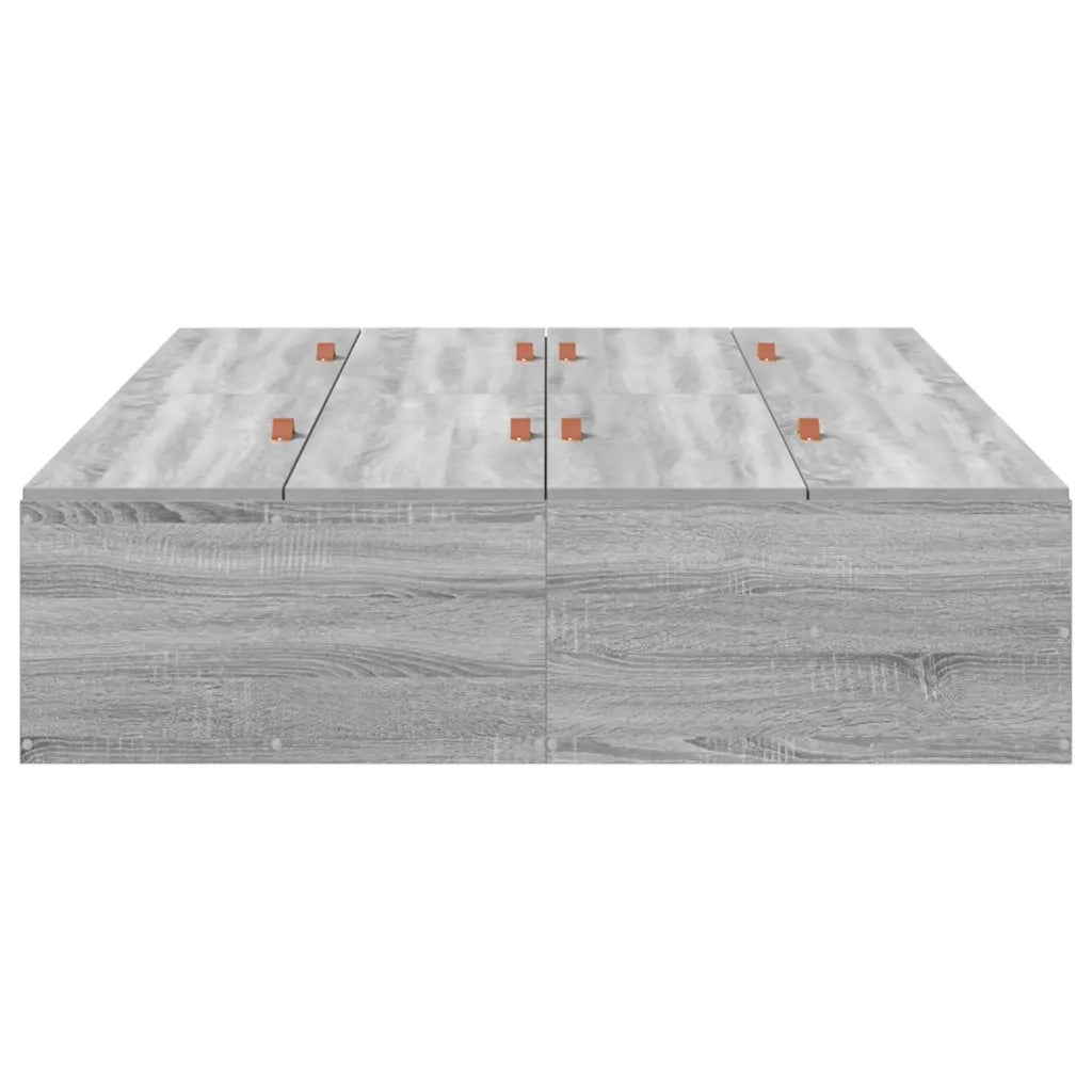 Struttura letto con contenitore Grigio Sonoma 120 x 190 cm 3335426