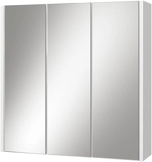 Specchio contenitore bagno Majest, Noce, 67.4 x 68 cm, adatto per montaggio a parete e combinabile con la serie Majest