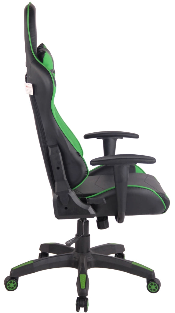 Sedia Gaming Miracle in Similpelle Nero/verde
