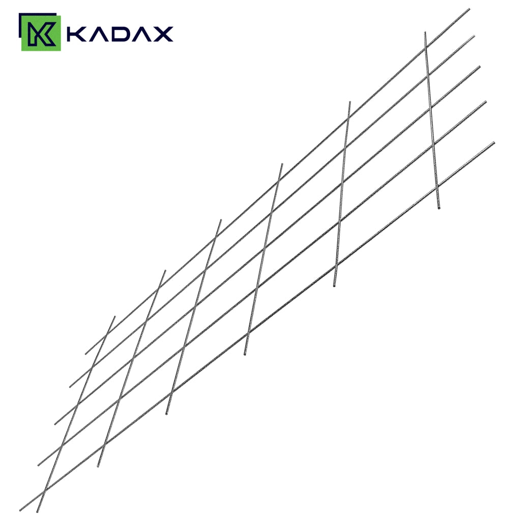 Scala per fiori KADAX, traliccio da giardino in metallo per piante rampicanti, 75x150 cm, resistente.