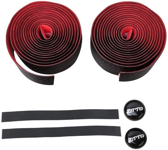 Cinture di guida per bicicletta - 2 pezzi - Materiale PU/EVA ecologico - Respirante/Tecnicamente morbido - Antiscivolo - Leggero - Facile da installare