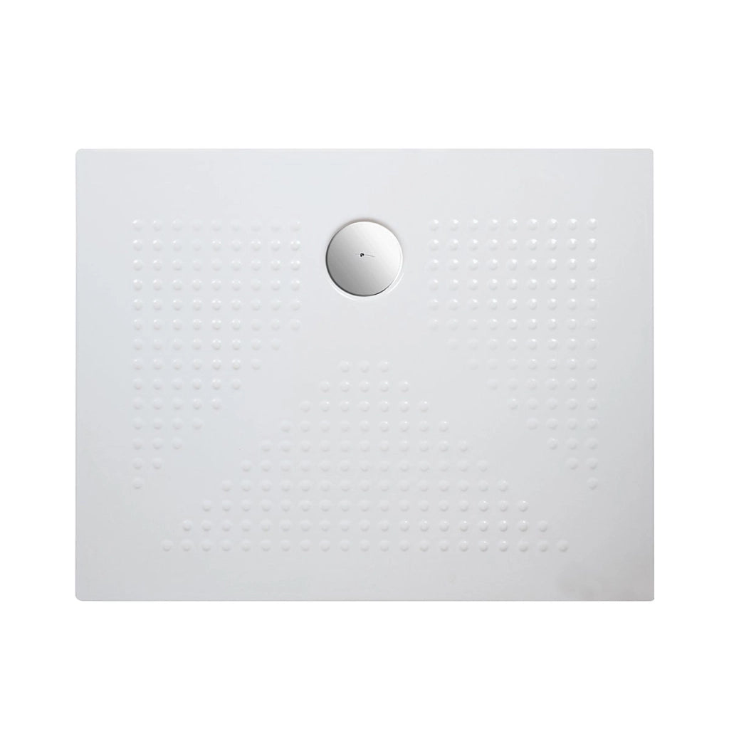 Piatto doccia rettangolare in ceramica 80x100 BIANCO OPACO H 3.6 cm - AFRICA