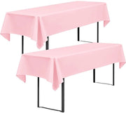 Tavolo da birra universale per tavolo da 50cm e 70cm, copri tavolo per tavolo da birra, copertine per tavolo da birra, copertura per tavolo da birra, set per tenda da birra, copertine rettangolari per tavolo da 100x250cm (rosa)