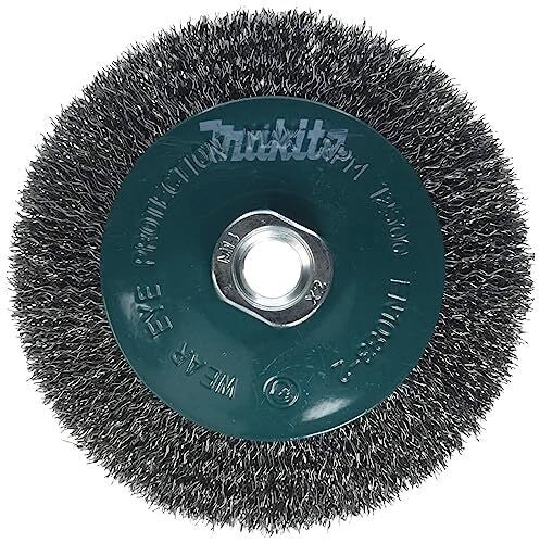 Makita D-39849 Spazzola Conica 115mm Attacco M14 Filo Acciaio Ondulato 0,3mm 12500 rpm