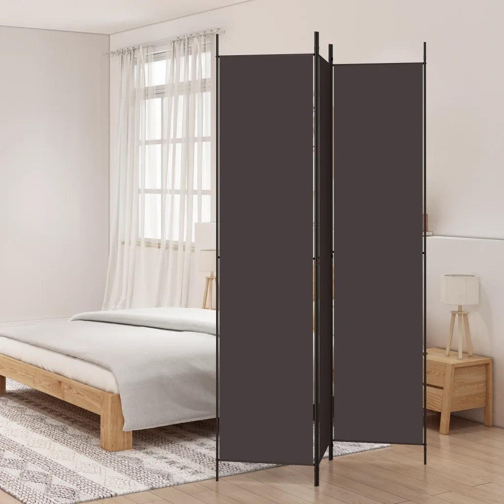 Divisorio a 3 Pannelli Marrone 150x220 cm in Tessutocod mxl 130882