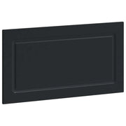 Testiera da Muro UTRECHT Nero Legno ingegnerizzato 897856