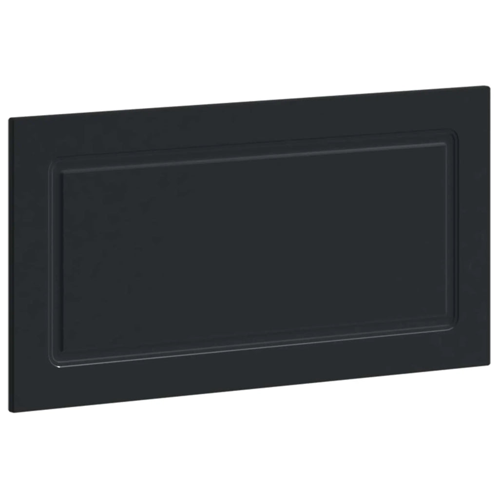 Testiera da Muro UTRECHT Nero Legno ingegnerizzato 897856