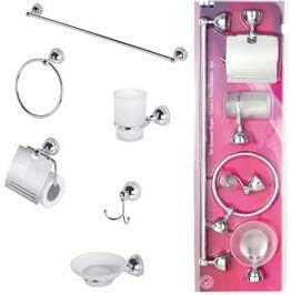 FERIDRAS 285023-B Set Accessori Bagno – 6 pezzi – cromo