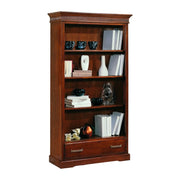 Libreria arte povera 3 ripiani in legno tinta noce l.108 p.40 h.200 - Mobili 2G