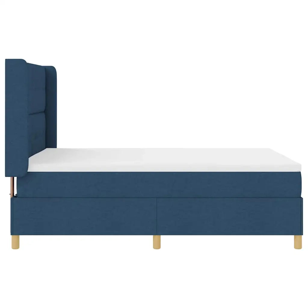Letto a molle con materasso Blu 140 x 200 cm Tessuto 3341839
