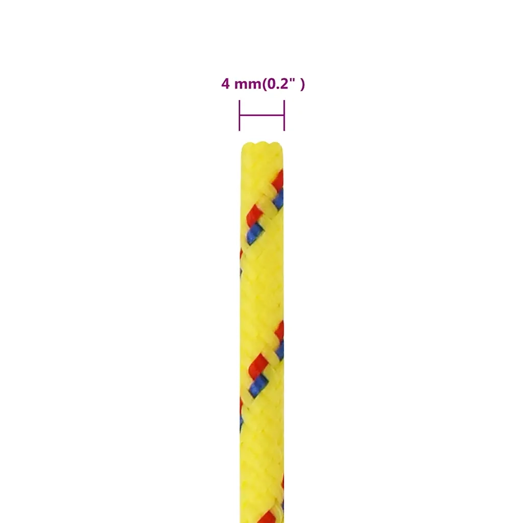Corda per barca Gialla 4 mm 25 m in Polipropilene 152592
