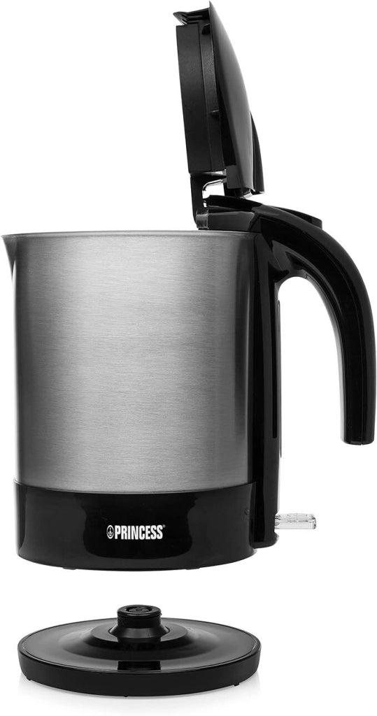 Princess 236039 Bollitore Elettrico 1.7 L 2200 W Acciaio Inox Base Girevole 360° Spegnimento Automatico colore Nero