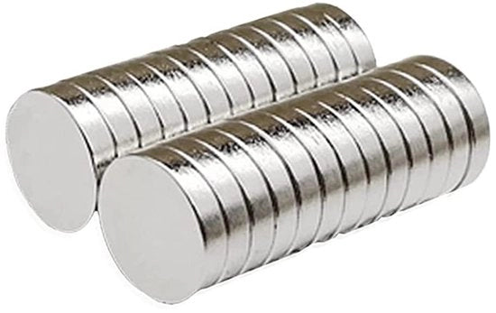 Magnetici Neodymium, Fortissimi Magnetici per Refrigeratore, per Hobby, Organizzazione e Ufficio, Coda di Pesca Magnetica, Diversi Diametri, (25,4 x 2 mm)
