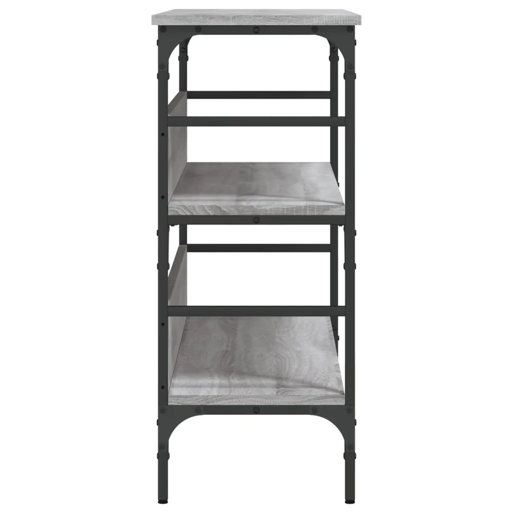Tavolo Consolle Grigio Sonoma 100x32x75 cm in Legno Multistrato 839061