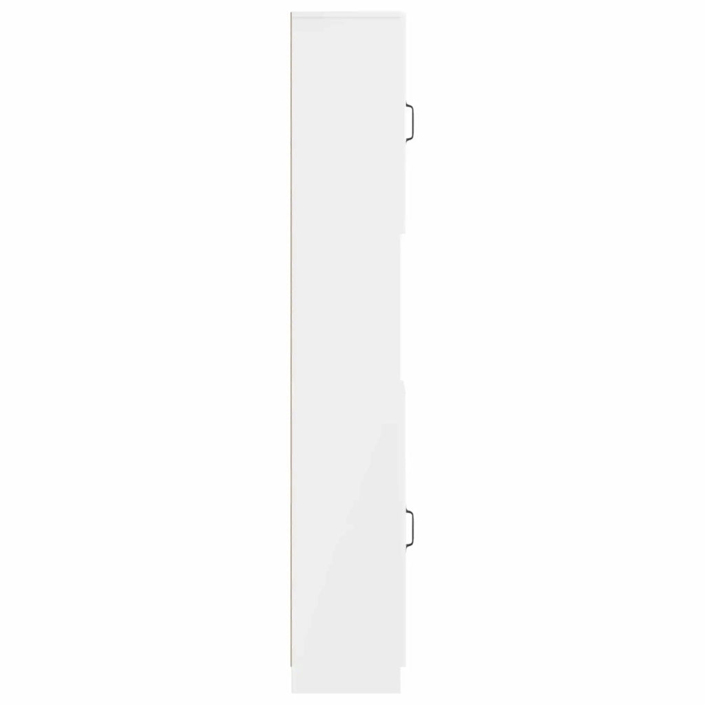 Armadio da Bagno con Ripiano Aperto UTRECHT Bianco Lucido 897699